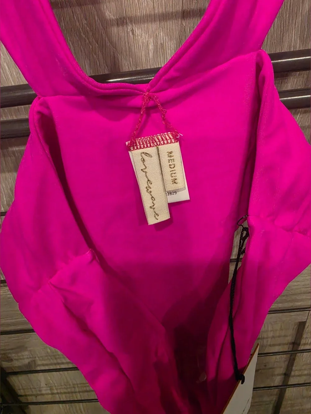 lovewave The Christensen One Piece Cut Out Swimsuit in Hot Pink Size Medium NWT